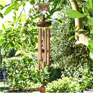 Windchime Bronze Butterfly